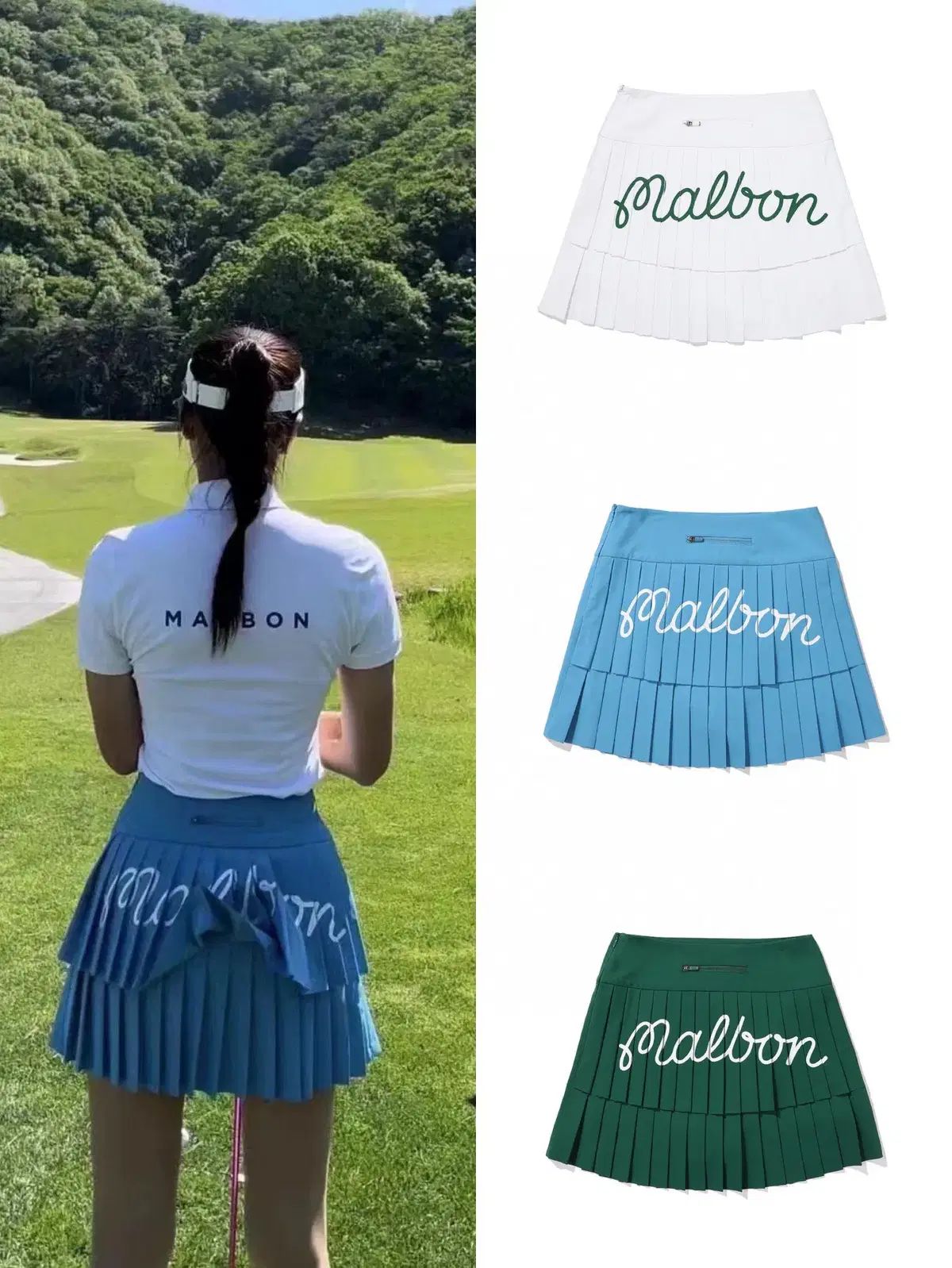 マルボンゴルフ Malbon golf ウェア レディース スカート 新品
