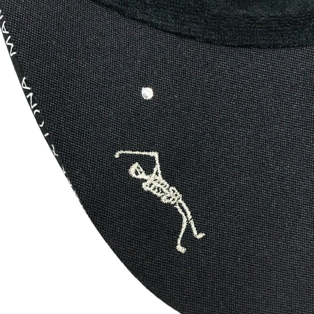 サンバイザー スカルワッペン