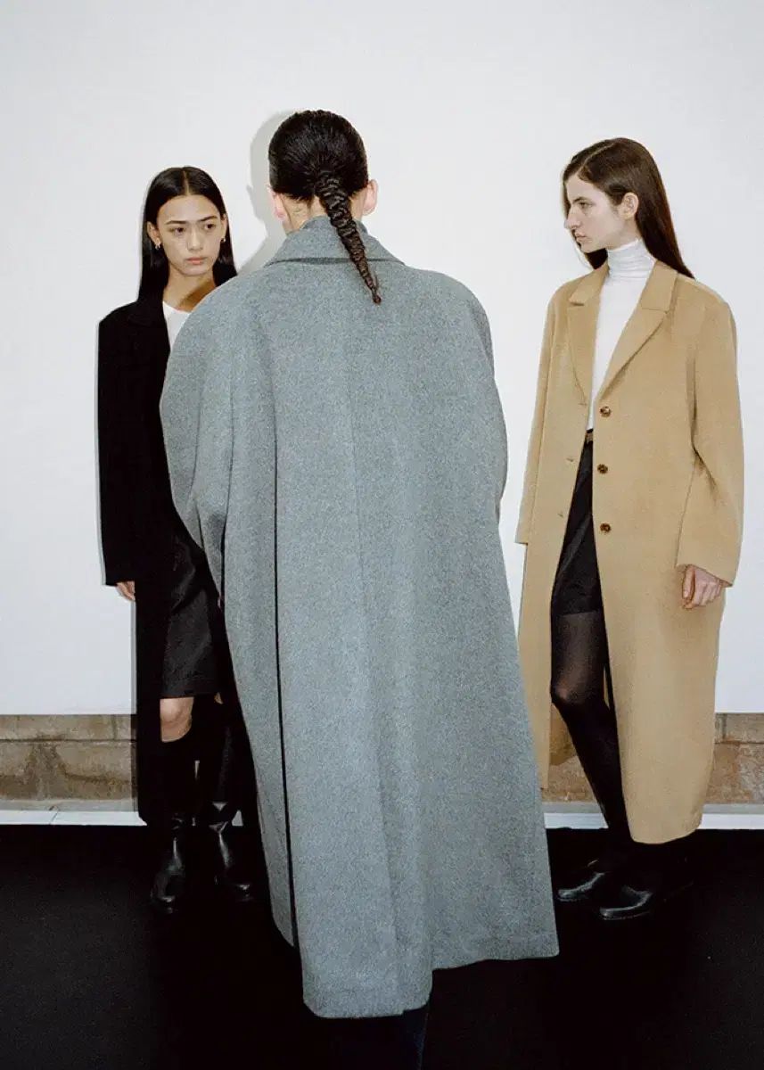 Le17 カシミヤ混ラグランスリーブコート