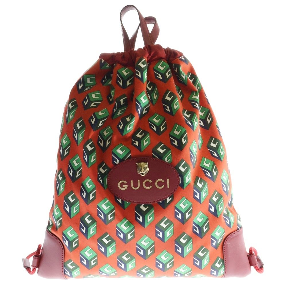 GUCCI (グッチ) ドローストリング キューブ バックパック 473872