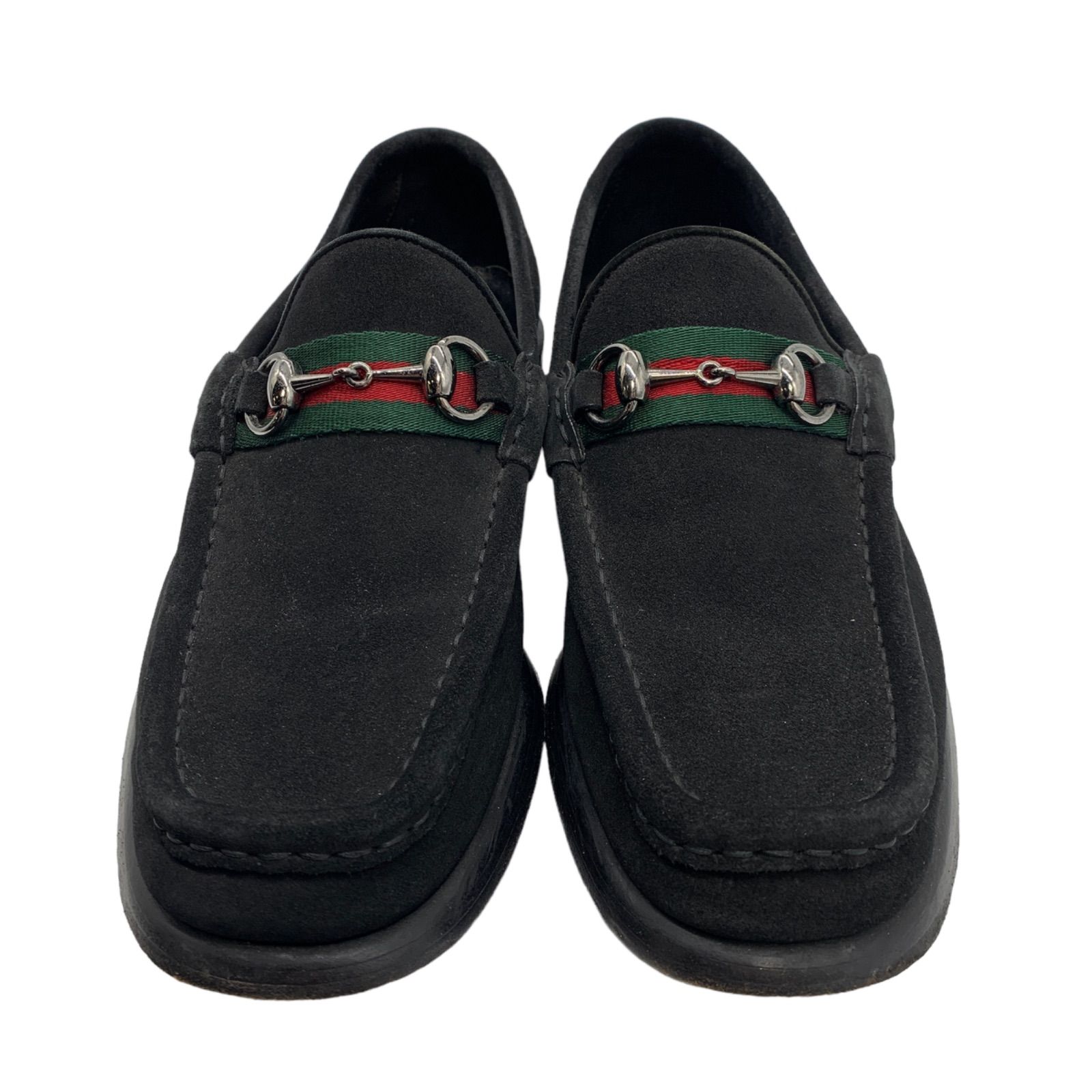 GUCCI グッチ ローファー モカシン グッチ ホースビット 1953〕ウェッジ ローファーベージュ