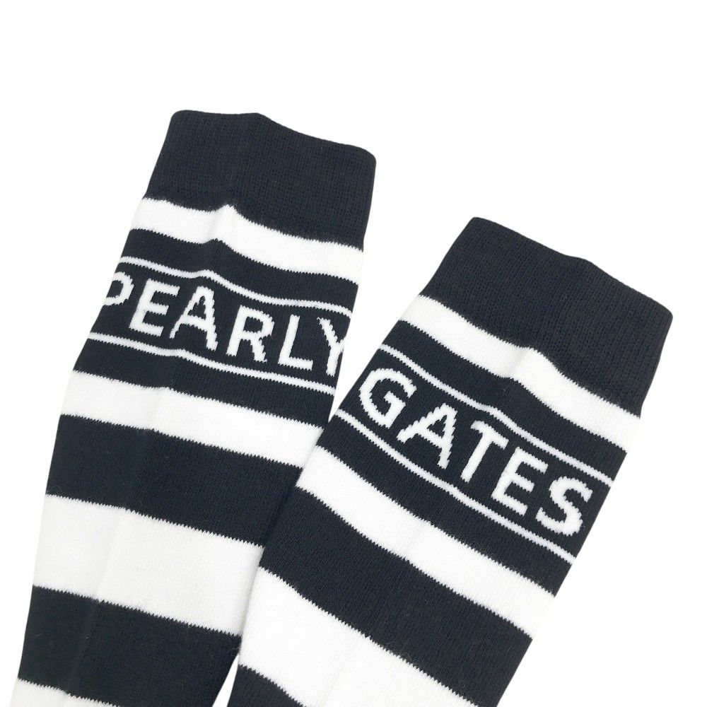 PEARLY GATES パーリーゲイツ  アームカバー ボーダー柄 ネイビー系 メンズ F [240101292701] ゴルフウェア ストスト 新品】PEARLY GATES パーリーゲイツ アームカバー ボーダー柄