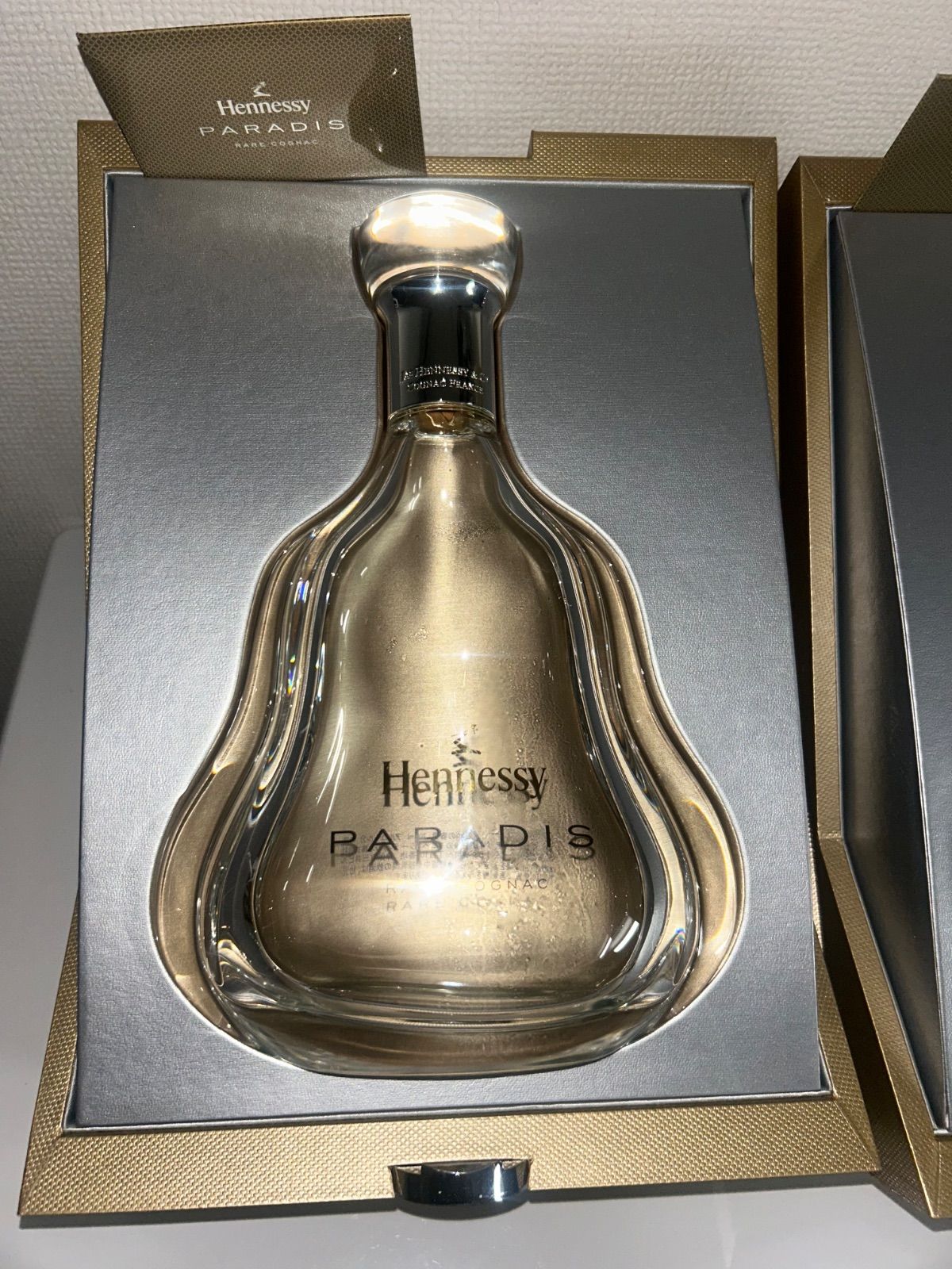 ブランデー Hennessy PARADIS ヘネシーパラディ 空瓶 2本セット き ヘネシー クリスタル