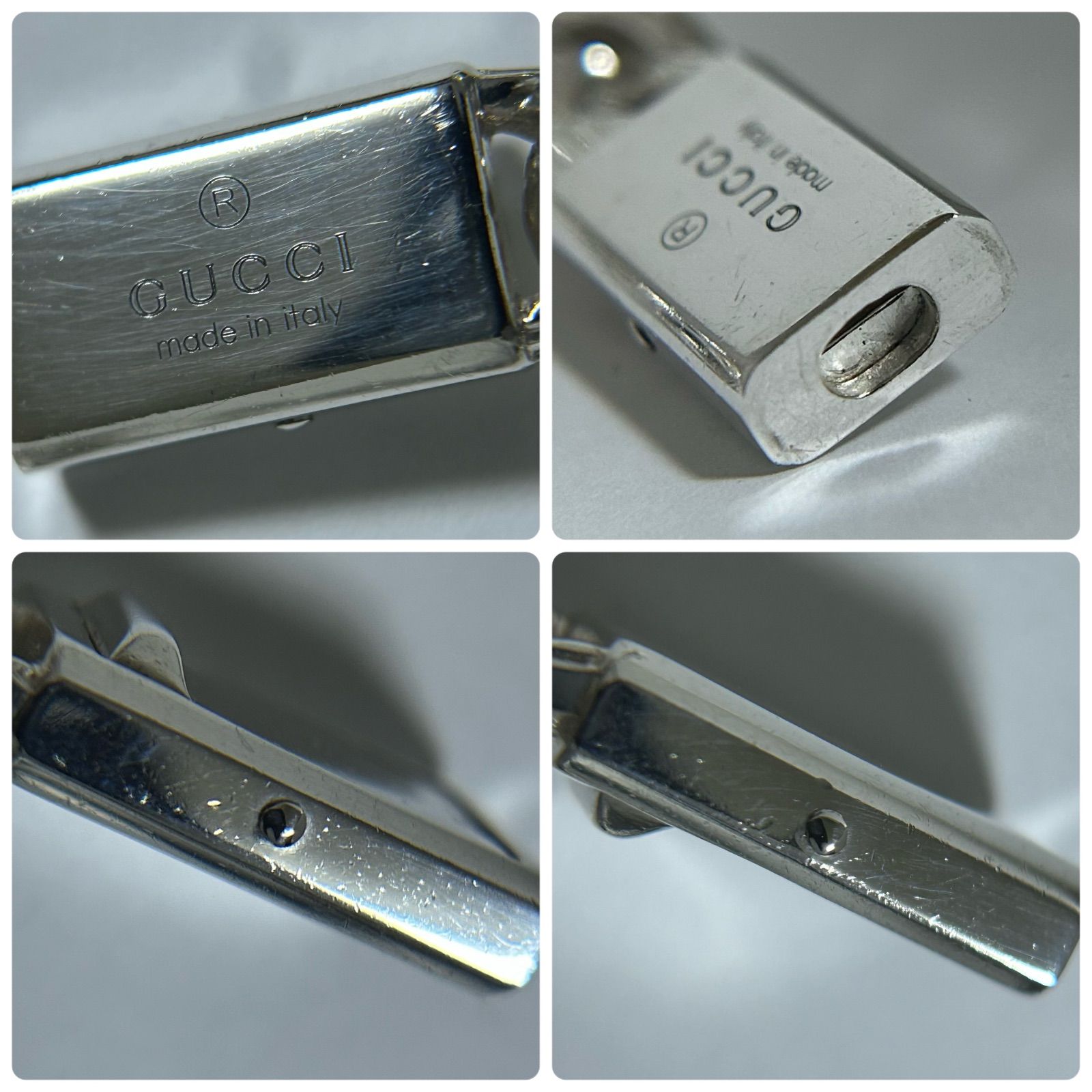 Shun様 グッチ ブレスレット 喜平 ストライプ 重厚 SV925 GUCCI #18