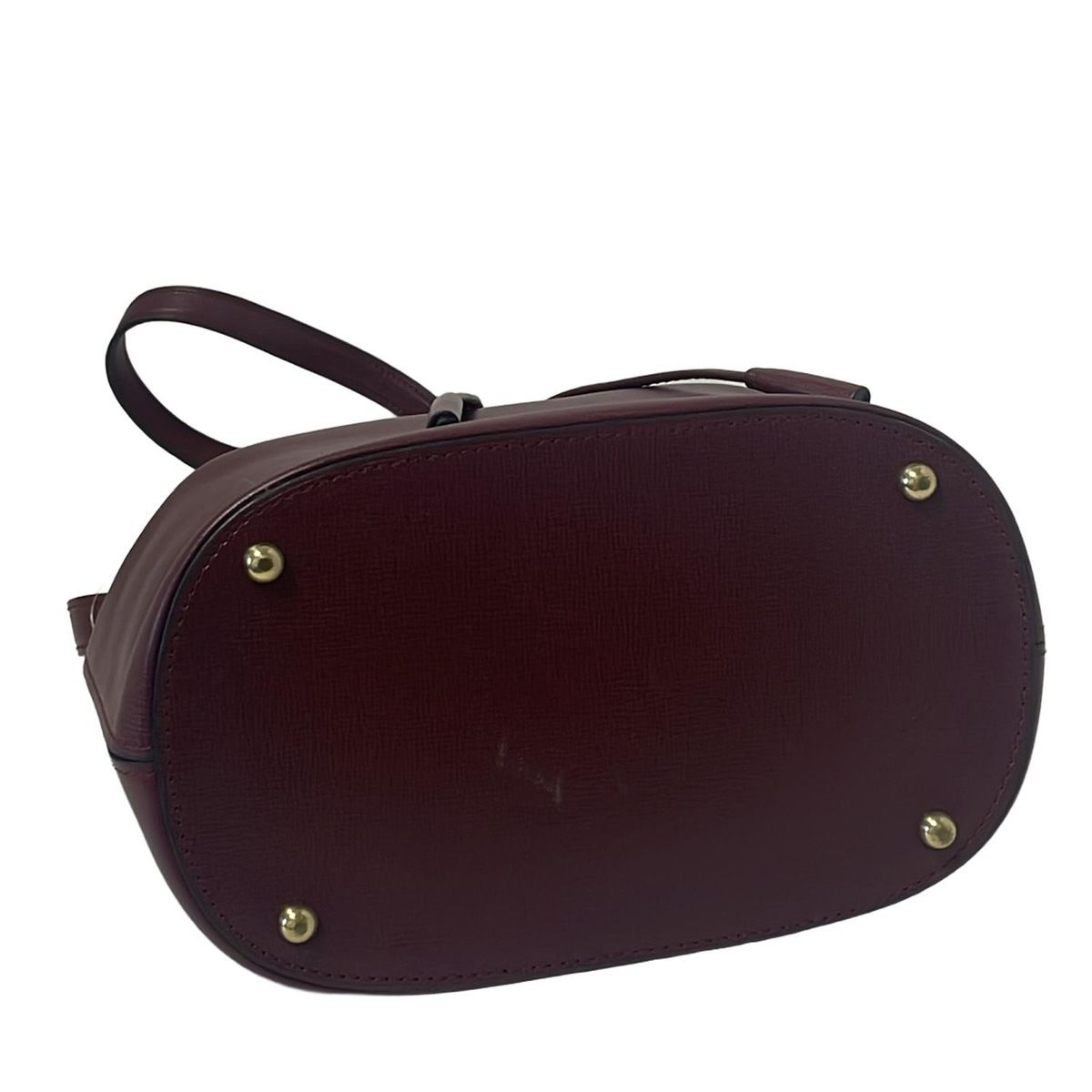 【美品】Cartier ショルダーバッグ　巾着　マストライン　カードあり Cartier(カルティエ) ショルダーバッグ マストライン ボルドー
