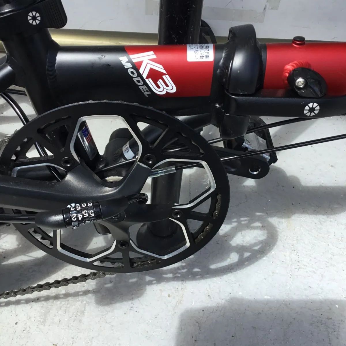 ダホン K3 折り畳み自転車 14インチ レッド 美品 エキスパート藤沢辻堂店