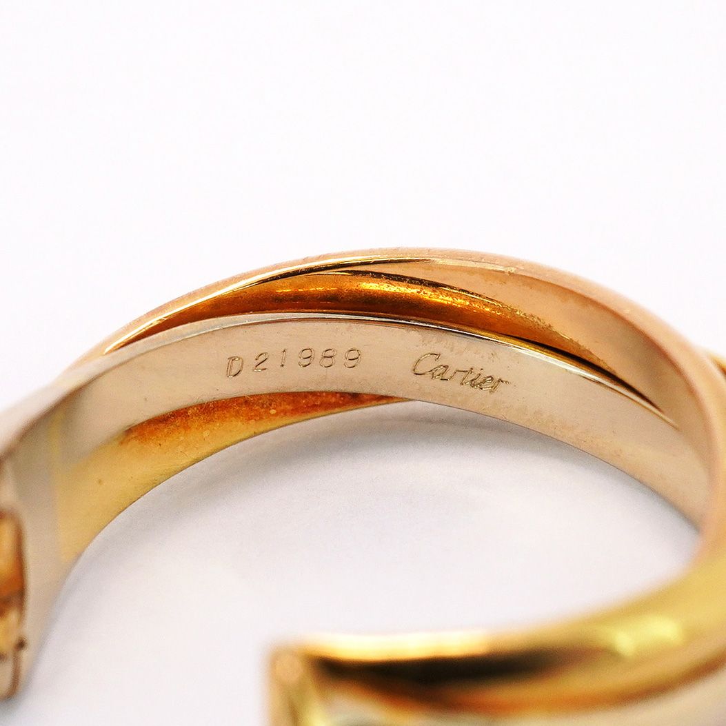 5jeb0174】カルティエ イヤリング トリニティ K18YG イエローゴールド  