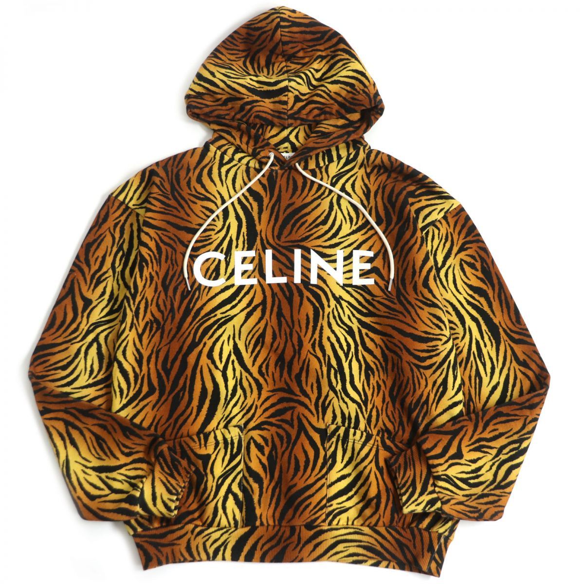 愛用 極美品□CELINE/セリーヌ 2Y571582Q タイガー/総柄 クラシック