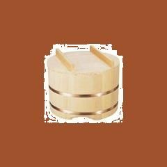 雅うるし工芸 のせ蓋おひつ 18㎝ (3.5合用) サワラ材 日本 DOH05018