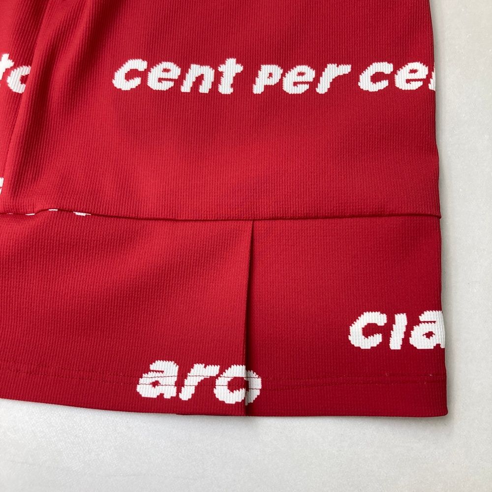 サイズ：38 ARCHIVIO アルチビオ 裏地付スカート ロゴ柄 レッド系