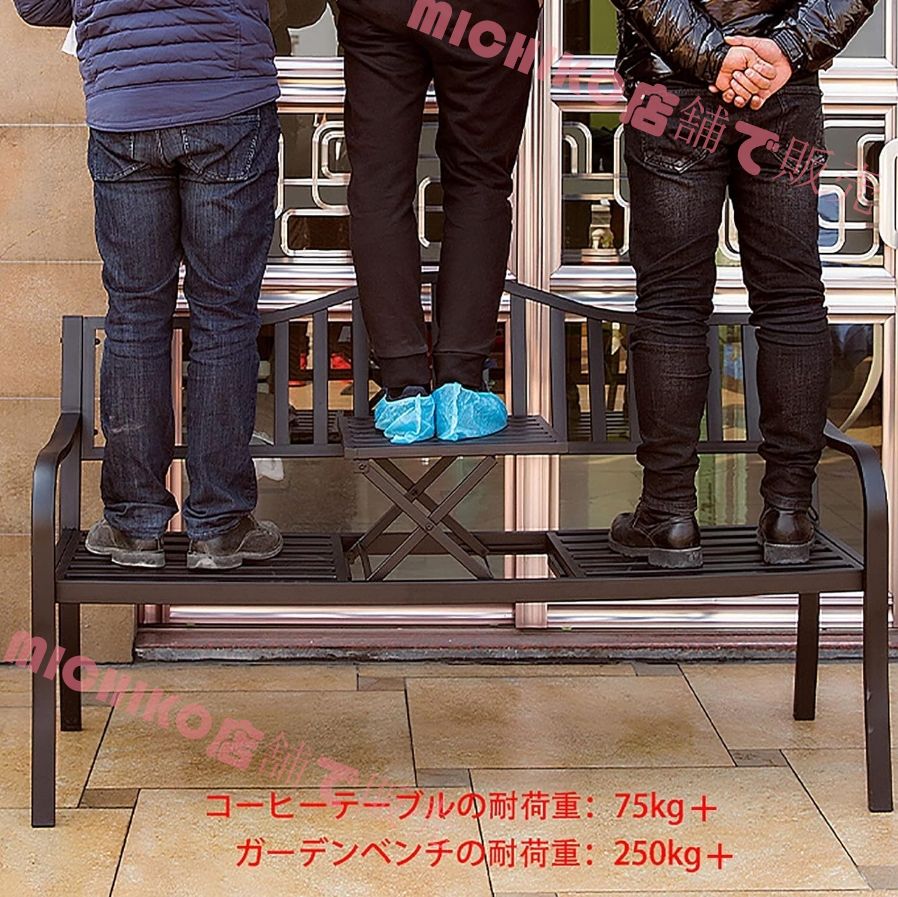 ガーデンベンチ 屋外 休憩所 ガーデンベンチ 屋外 庭のベンチ ベランダ 椅子 ベンチは防水性と耐日光性 防蝕木材 中庭や庭園に適した 耐荷重約500kg ホワイト WWW_GEBZETESISAT_COM_TR