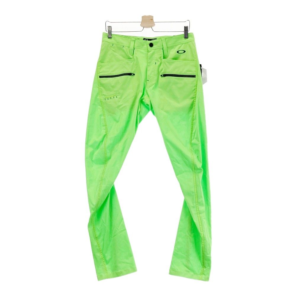 OAKLEY(オークリー)SKULL COATED TWILL TAPERED テーパードパンツ 422422JP(BLACKOUT)３４ サイズ：32 OAKLEY オークリー ロングパンツ スカル刺繍 グリーン系