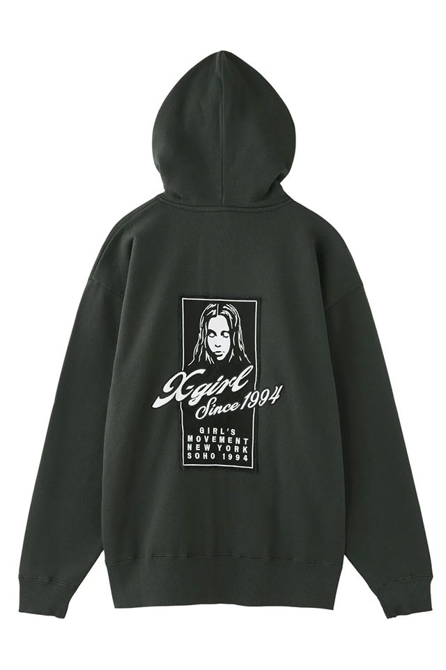 SOL x FUC Premium Zip Hoodie ジップパーカー X-girl エックスガール 105253012005 FACE BOX PATCH ZIP UP