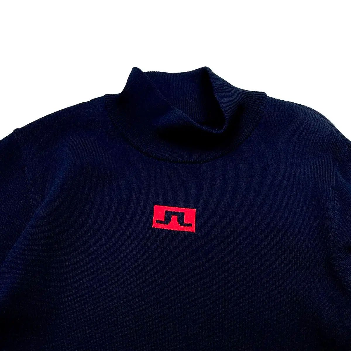85 J.LINDEBERG(J.リンドバーグ) ネイビー バイカラー ハーフ
