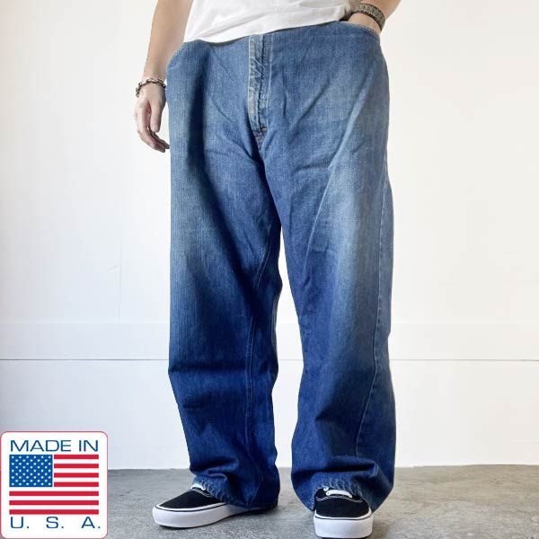 70s BIG MAC デニム ローガー パンツ W42 L28.5 サスペンダーボタン付き ペインター ビッグマック ビンテージ D152-21-0017ZVW