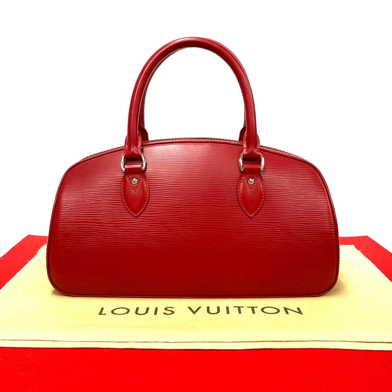 極 美品 希少品 LOUIS VUITTON ルイヴィトン エピ ジャスミン レザー 本革 ハンドバッグ ミニ ボストンバッグ レッド レディース  229-9 - メルカリ