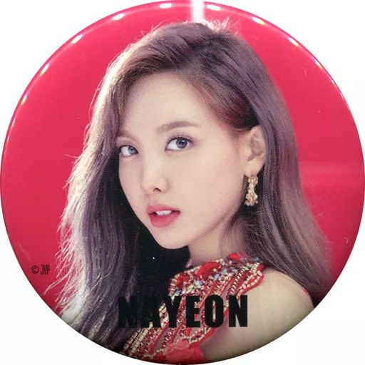 中古】バッジ・ピンズ(女性) ナヨン 缶バッジ(RED) 「TWICE WORLD TOUR