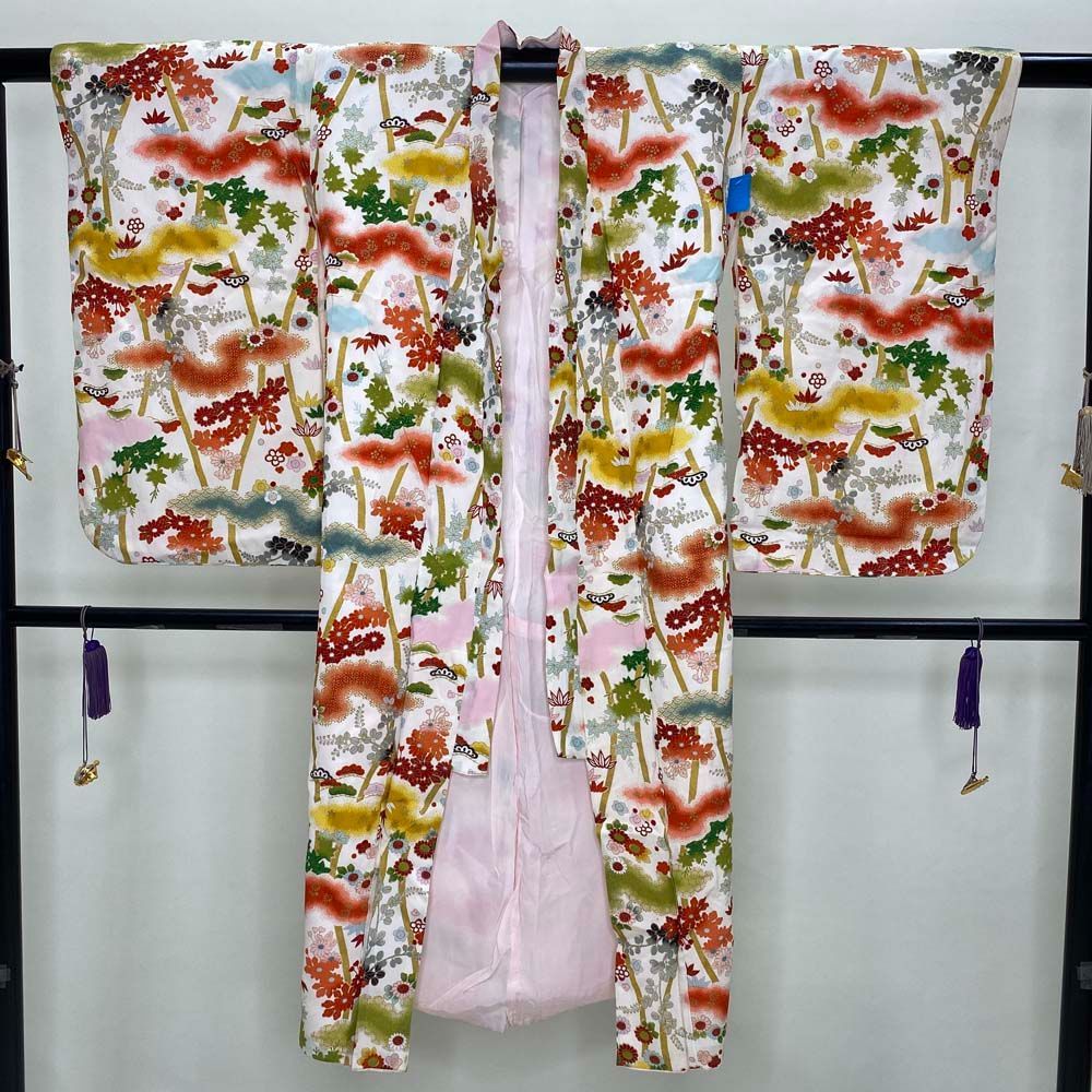 アンティーク 四つ身 子供用着物 七五三 ヴィンテージ お宮参り 材料