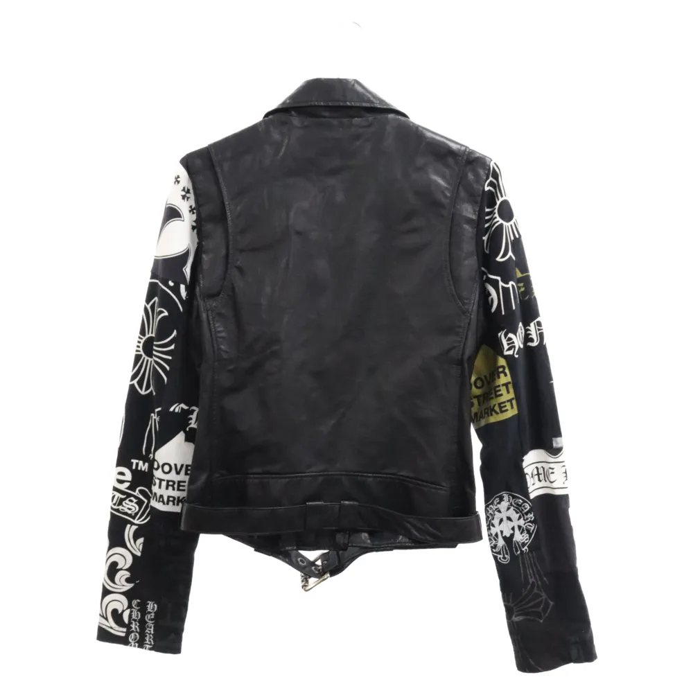 CHROME HEARTS (クロムハーツ) DSMG限定 ACKET MOTO LAURIE LEATHER 袖 ...