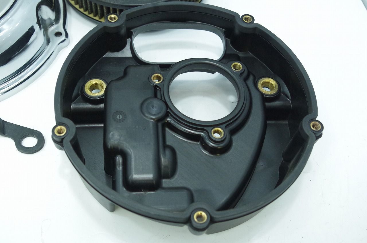 ハーレー FLFB1750 2018～ 他 純正 エアクリーナーボックス 107 ステー付き 29400248 ファットボーイ BRIGHTFACE_UK