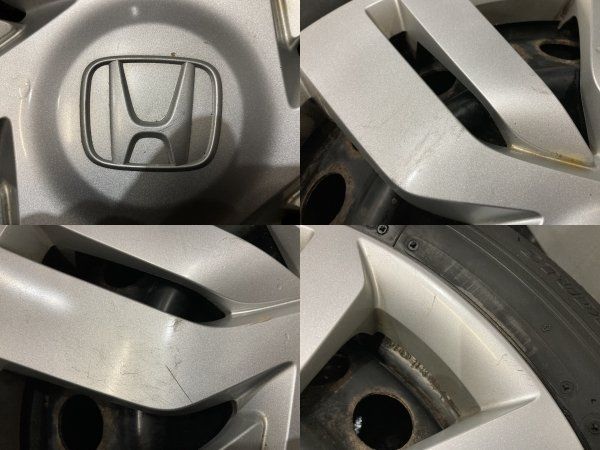 【BS BLIZZAK VRX 185/60R15】スタッドレス【HONDA フィット 純正ホイール 15インチ 6J4HPCD100+50】　(TF341)