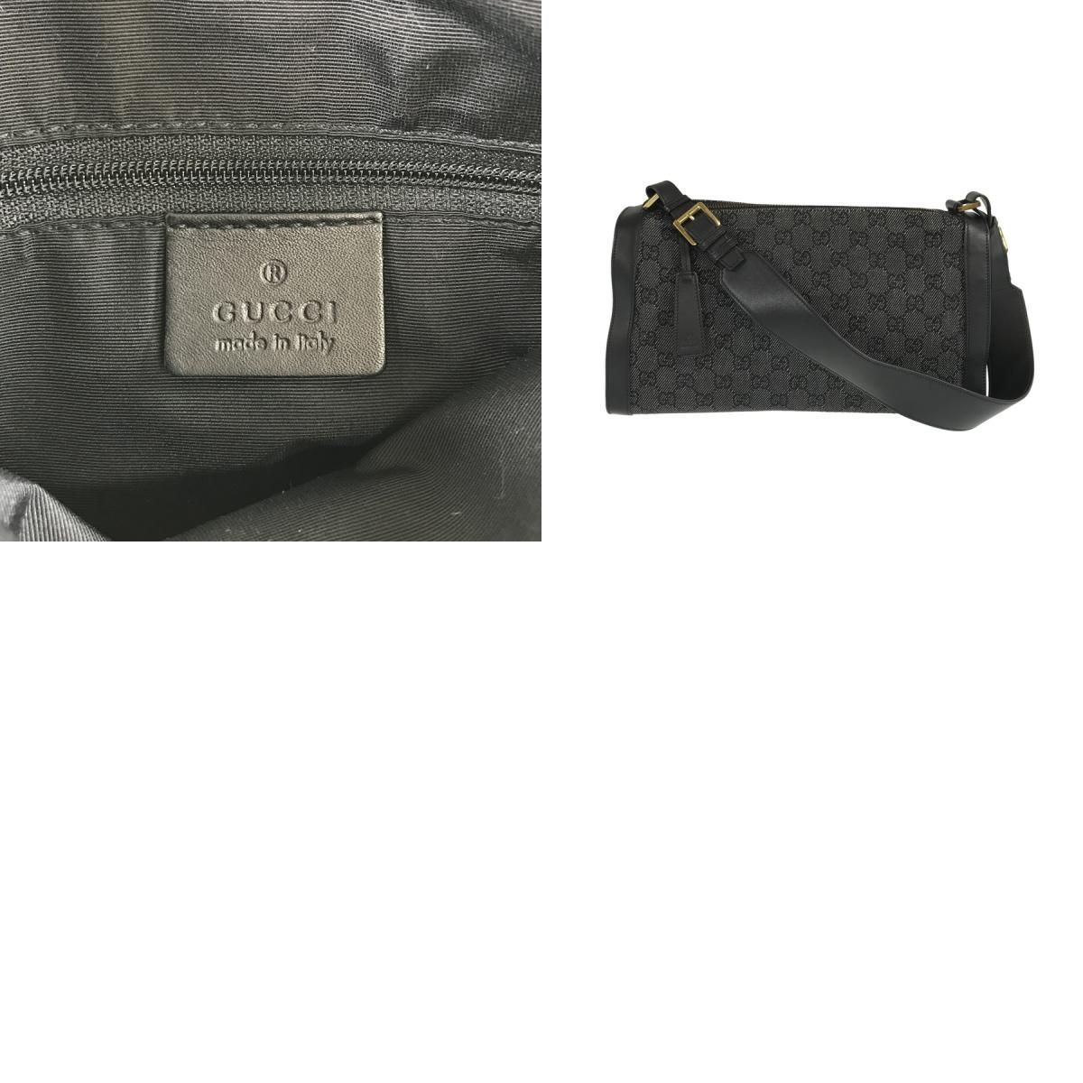 グッチ GUCCI ワンショルダー GGキャンバス 92706 ブラック デニム 