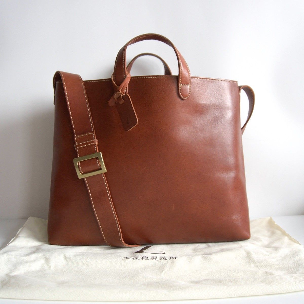 土屋鞄ディアリオ 2wayトートレザー ブラウン ショルダーバッグ