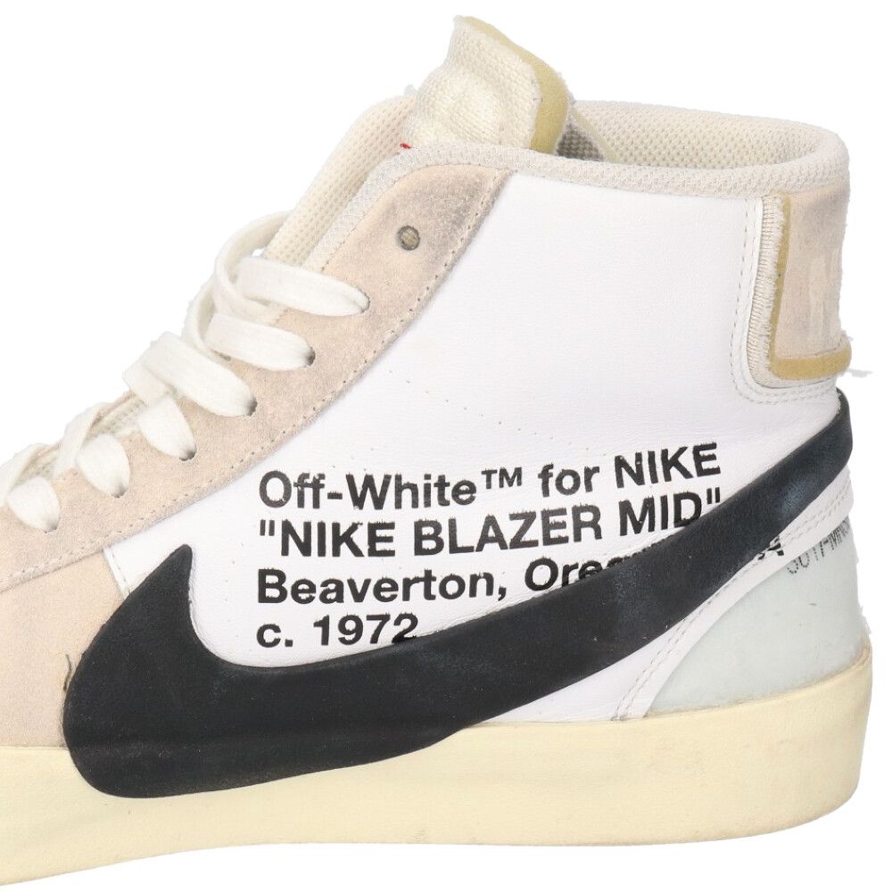 NIKE (ナイキ) ×OFF-WHITE The 10 BLAZER MID AA3832-100 オフホワイト