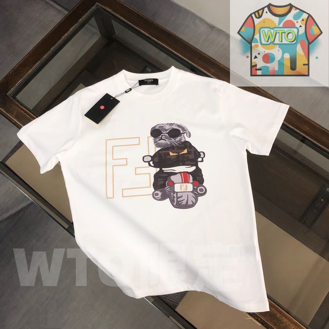 本日限定特価】FENDI 春夏 ロゴプリントTシャツ [本日特価|新品
