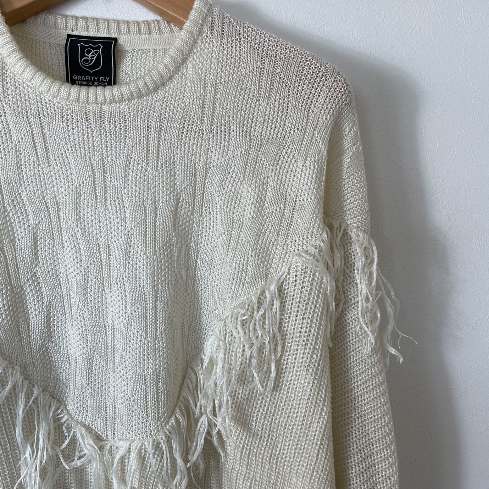 LIBEIRO ダメージニット 美品 ニット ダメージニット 穴あき ロング丈 