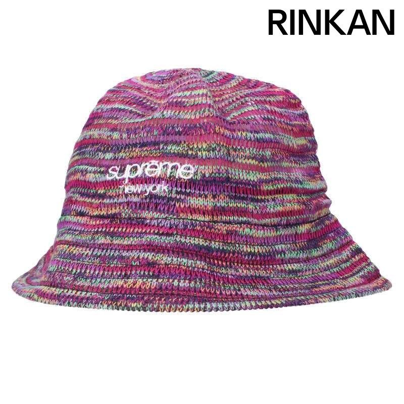 シュプリーム 25SS Open Knit Crusher オープンニットクラッシャーバケットハット メンズ S|M