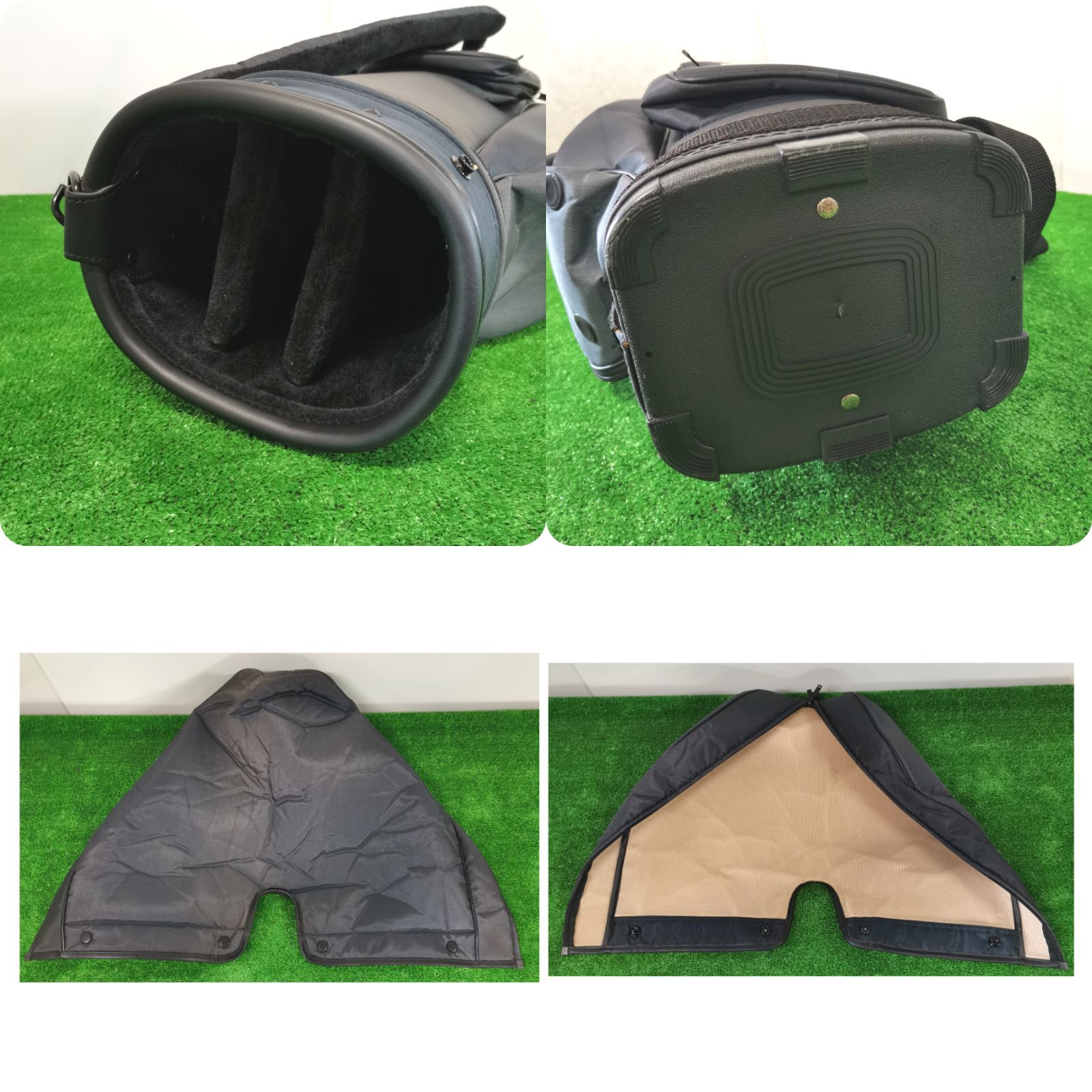 希少】LACOSTE ラコステ デカロゴ キャディバッグ ゴルフ バッグ