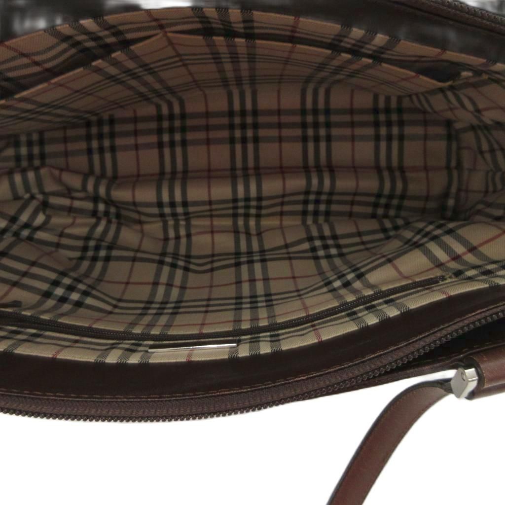 BURBERRY バーバリー トートバッグ ノバチェック ブラウン BURBERRY バーバリー ノバチェック チェック柄 ハンドバッグ