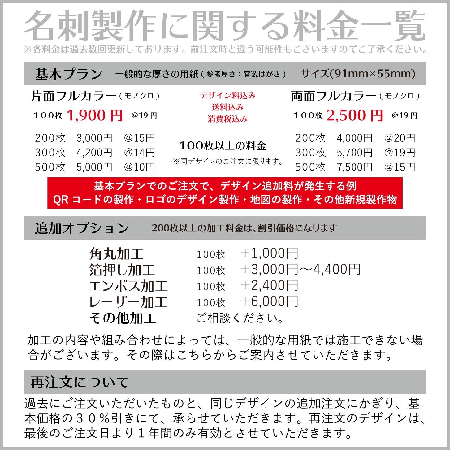 片面フルカラー名刺◇高品質・格安名刺制作◇オーダー受付中 - y5k