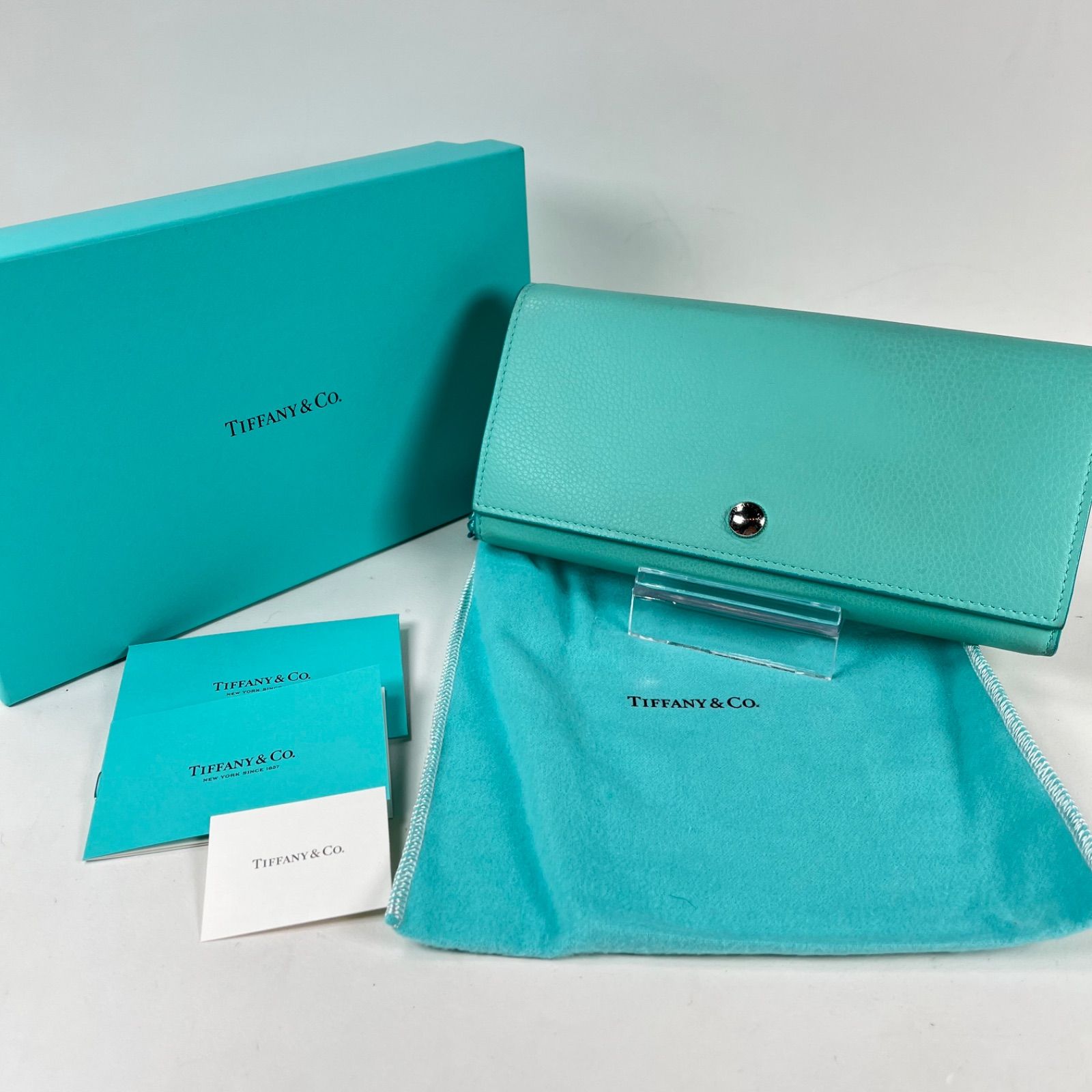 TIFFANY & Co. ティファニー ターコイズ 長財布 チェーンウォレット
