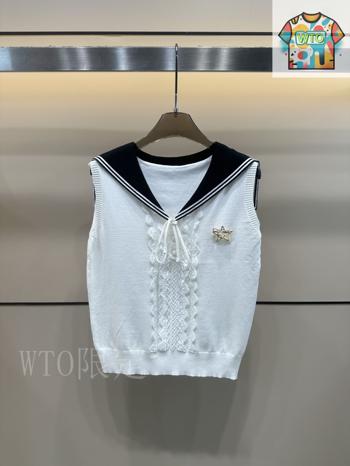 最新作 CHANEL シャネル ニットベスト 今日特価】Chanel シャネル ネイビー風ニットベスト-3 - メルカリ