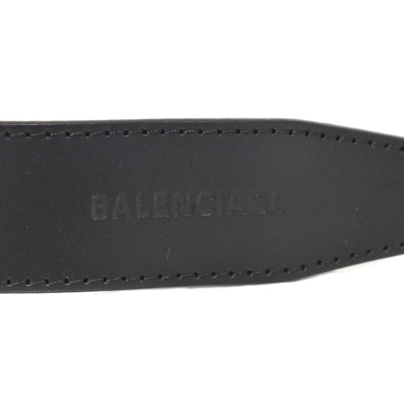 BALENCIAGA モダンロゴベルト ブラック バレンシアガ BALENCIAGA 24SS BB Signature Logo Belt BB