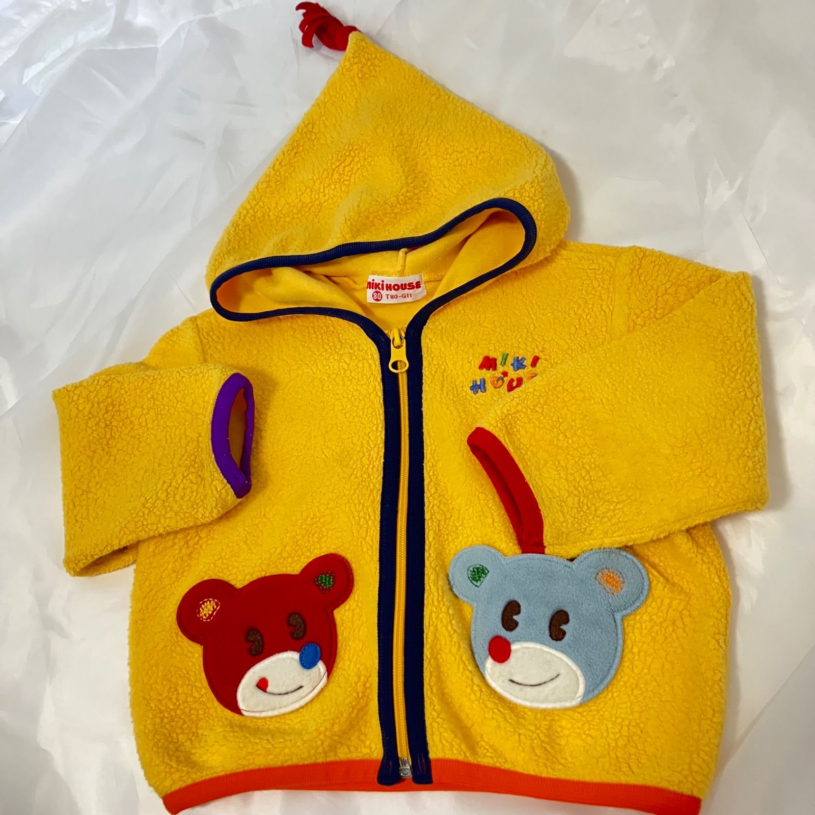 【極美品】MIKI HOUSE モコモコジャケット 90㎝ 極美品】MIKI HOUSE モコモコジャケット 90㎝