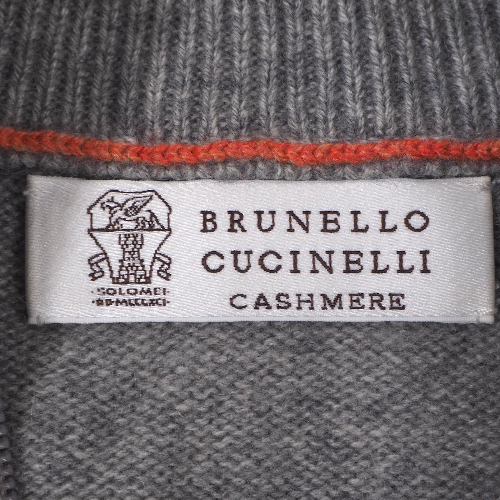 美品 ブルネロクチネリ ドライバーズニット ブルゾン コットン サイズ52 美品 ブルネロクチネリ ドライバーズニット ブルゾン コットン