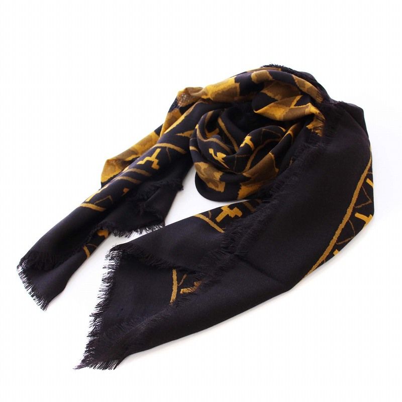 クリスタセヤ CristaSeya ストール ショール ウール ブラック /KH