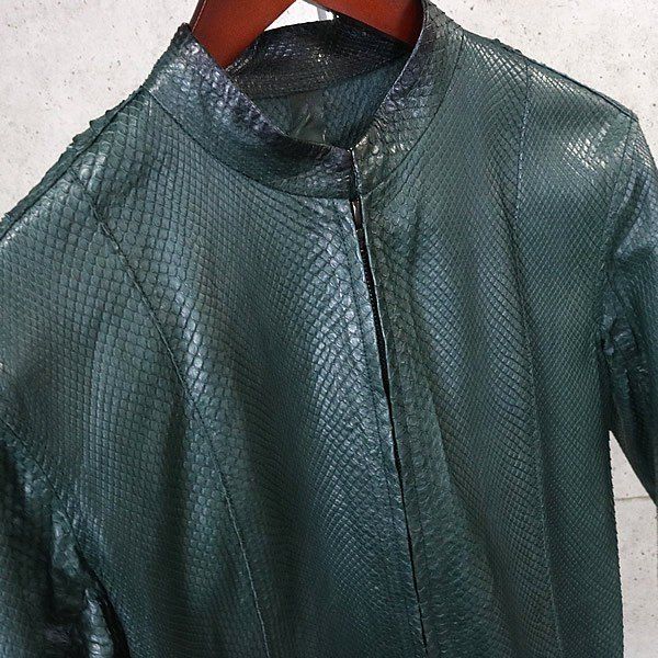ISAAC SELLAM 銀座店 アイザックセラム パイソンレザー ジップ