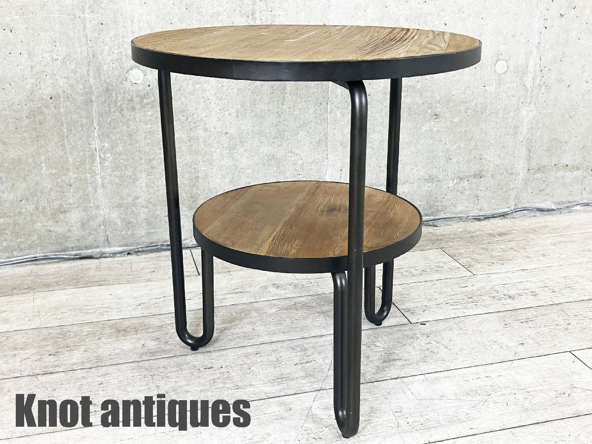 未使用品　クラッシュゲート　ダブルサイドテーブル Knot antiques DOUBLE SIDE TABLE / ノットアンティークス