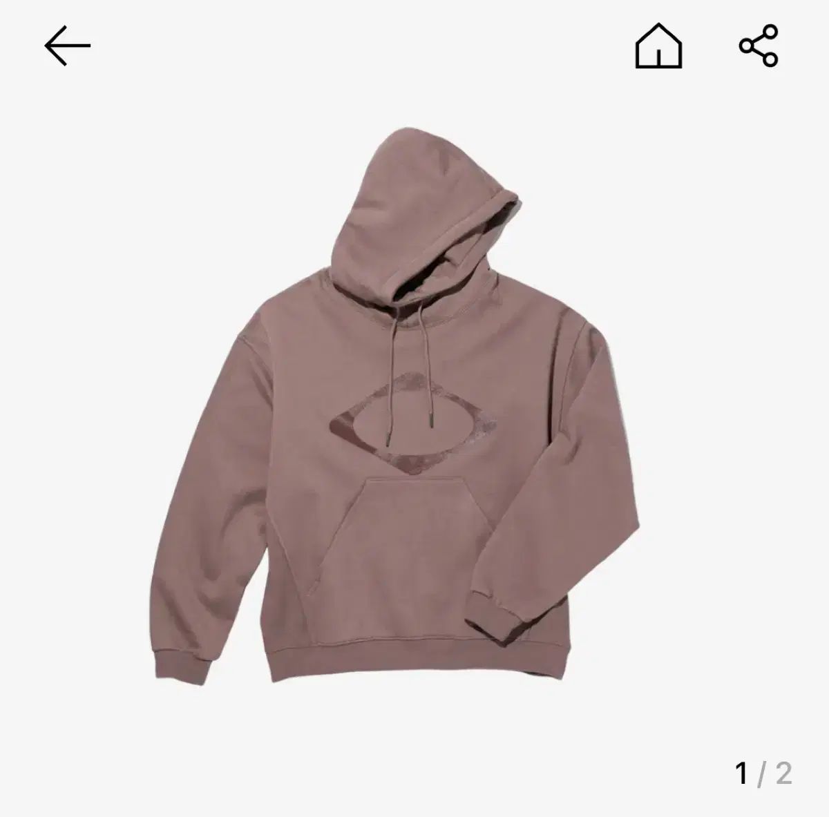 L ミスチーフ RHOMBUS WHO Tシャツ ローズブラウン