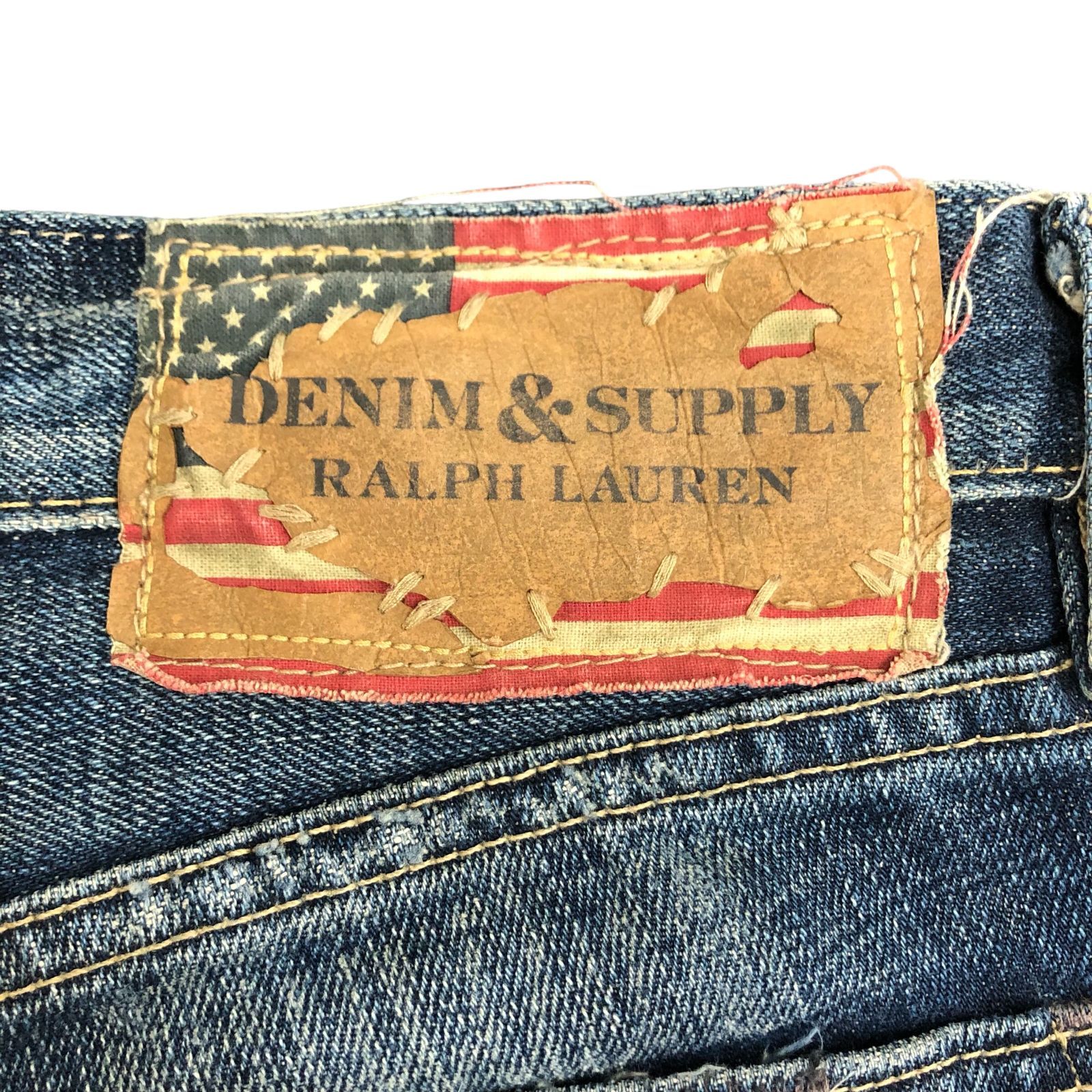 71.DENIM&SUPPLY RALPH LAUREN ヴィンテージ加工 パッチワーク
