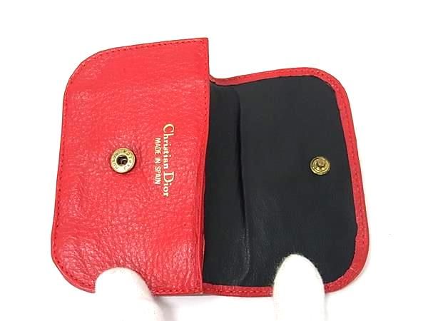 □美品□ ChristianDior クリスチャンディオール レザー コイン