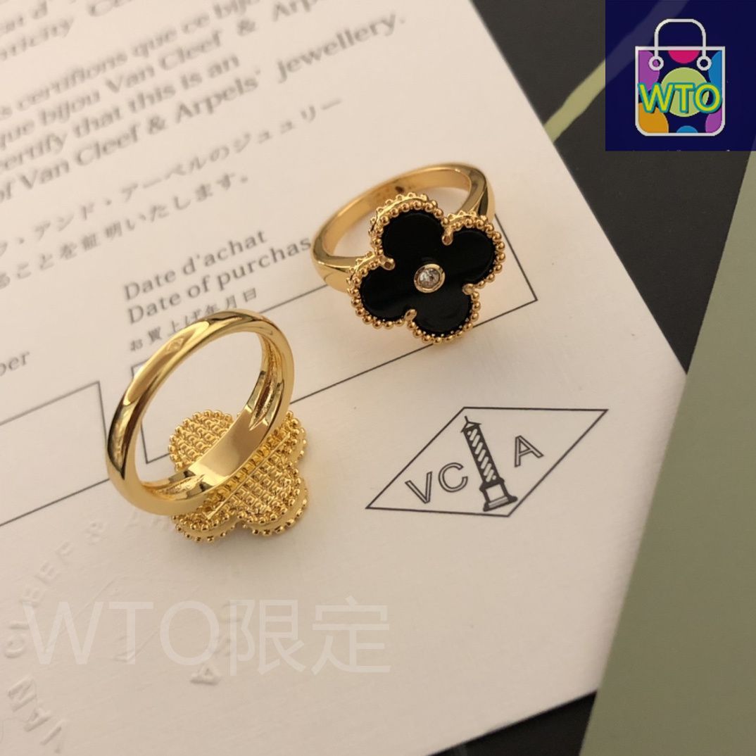 Van Cleef - Arpels アルハンブラ 四つ葉のクローバー リング ヴァン クリーフ - アーペル レディースジュエリー｜ ｜ -WTO輸入1