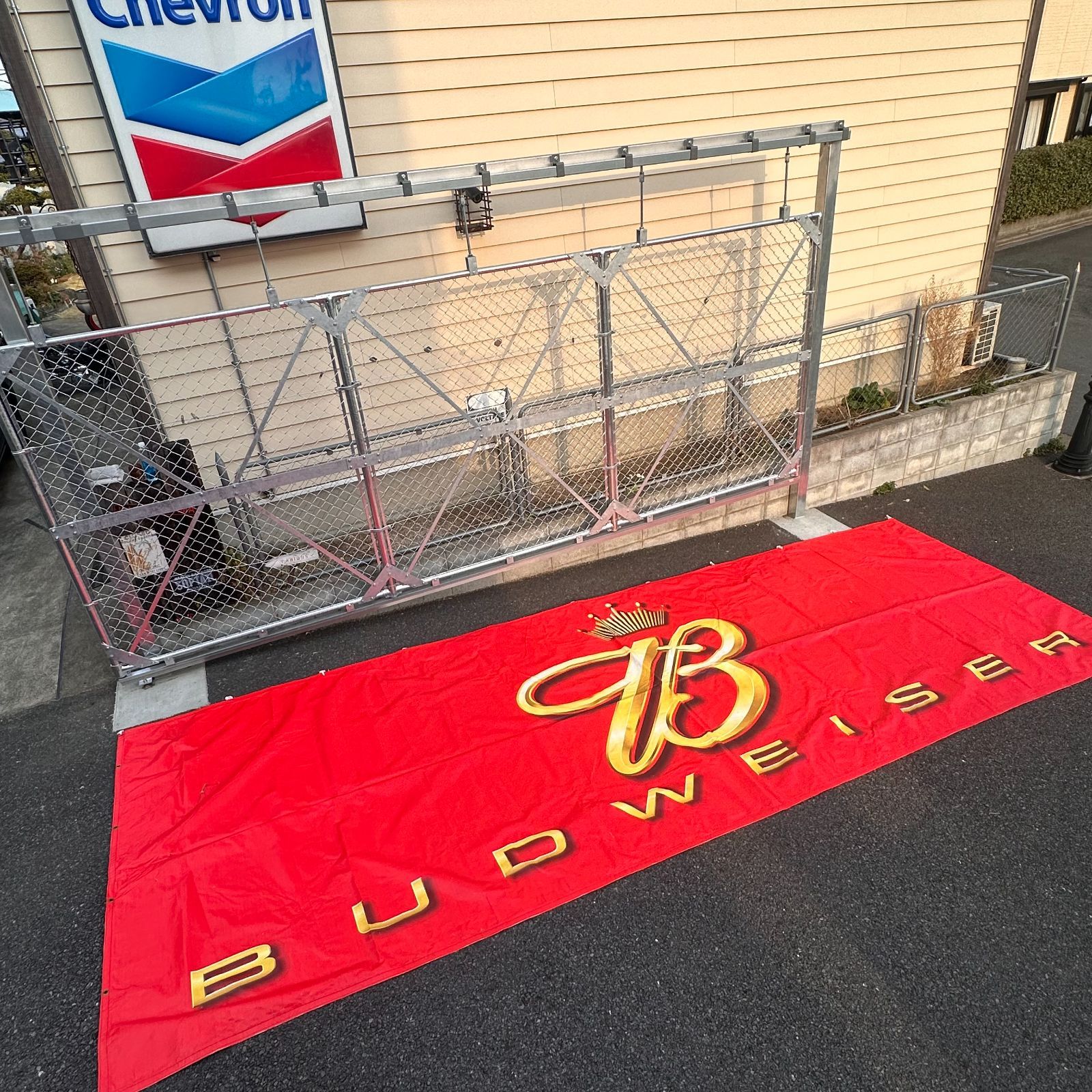 2004年製BUDWEISER6.1m×1.2m大型バナー