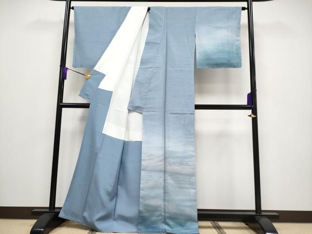 平和屋本店□極上 石川県指定無形文化財 牛首紬 白山工房 手織り 訪問