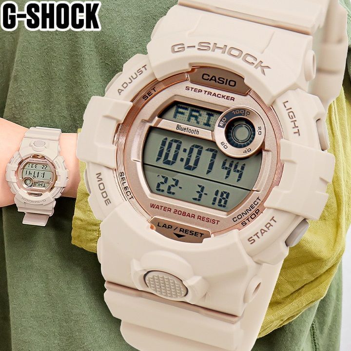 G-SHOCK Gショック ジーショック GMD-B800-4 ランニング レディース 腕時計 デジタル g-shock Bluetooth 時計 CASIO カシオ 防水 ピンク ピンクゴールド スポーツ