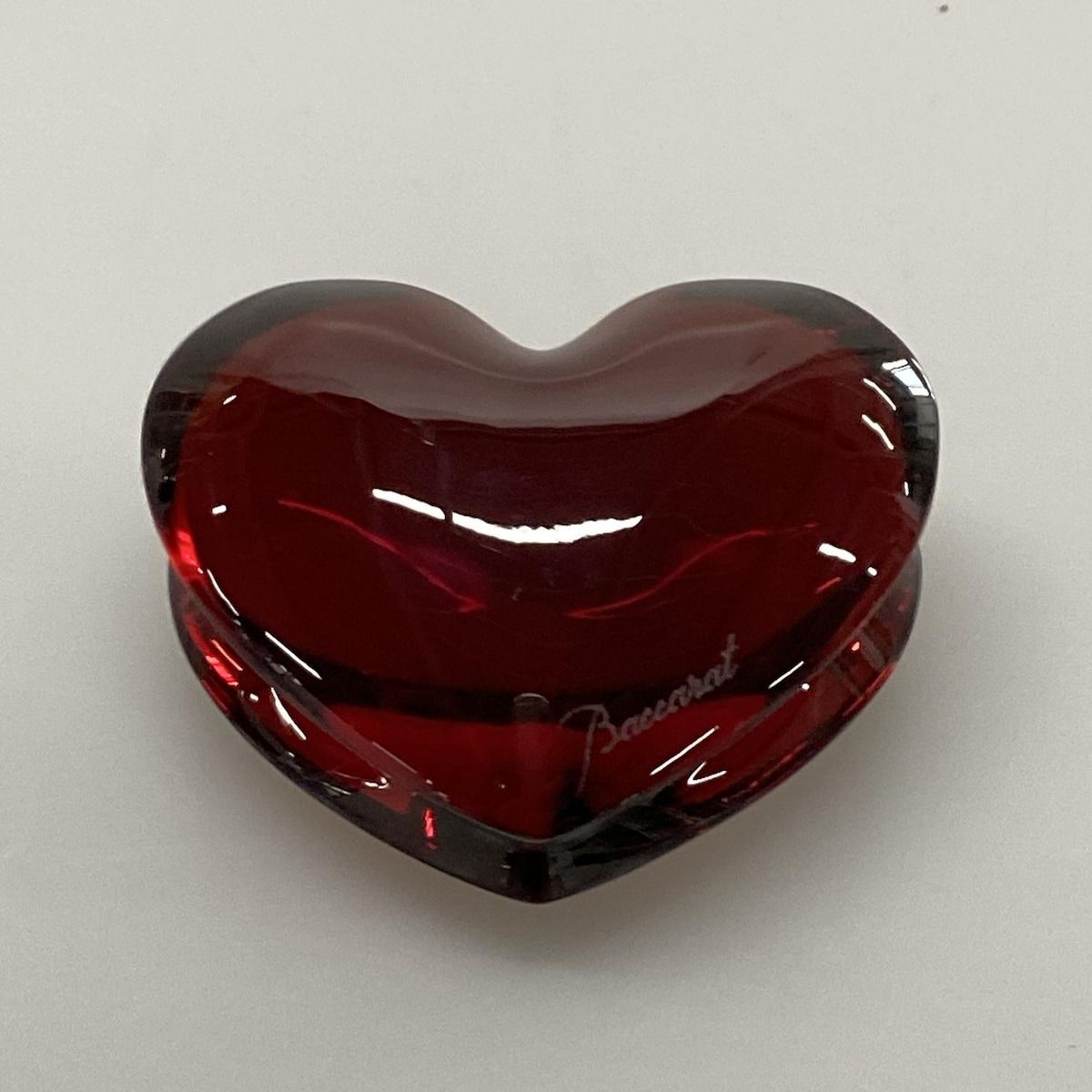 Baccarat バカラ 小物 ザンザンハート レッド ペーパーウェイト|ハート